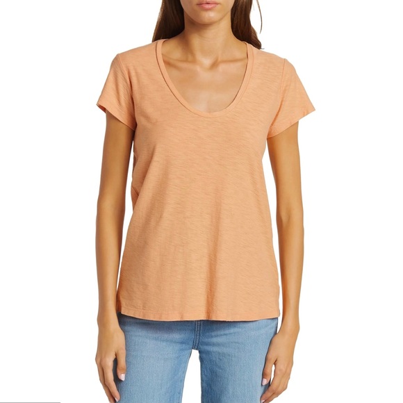 James Perse Tops - NEW JAMES PERSE ORANGE SHORT SLEEVE T-SHIRT